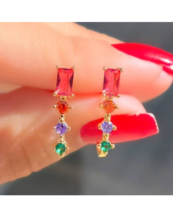 Brinco Ear Cuff Cravejado em Micro Zircônias